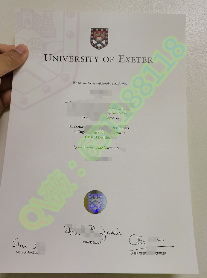 已出成品-埃克塞特大学毕业证样本|University of Exeter文凭