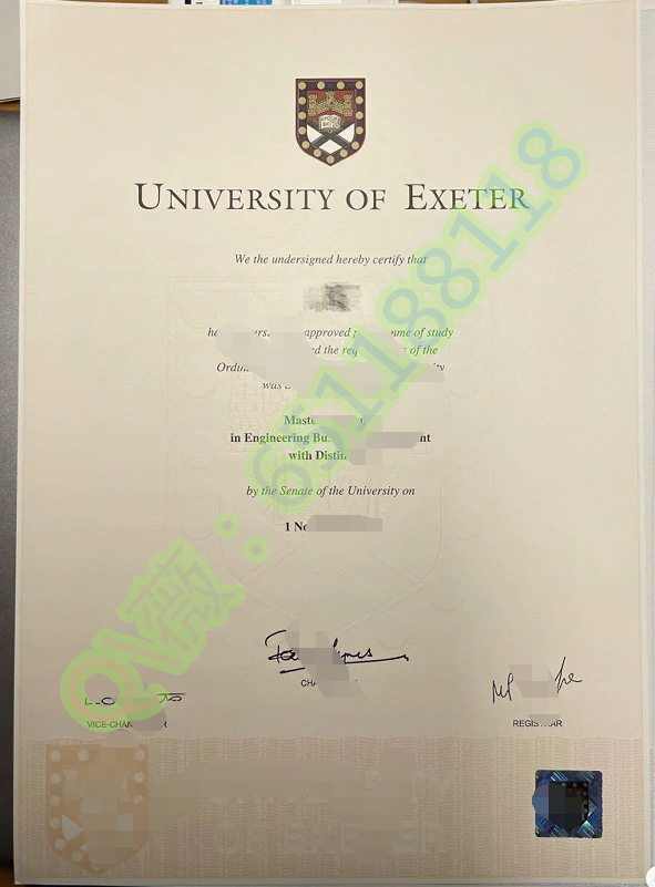 已出成品-埃克塞特大学毕业证|University of Exeter文凭