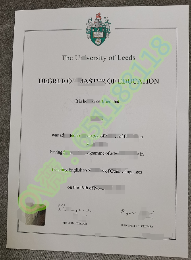 已出成品-利兹大学毕业证|University of Leeds文凭