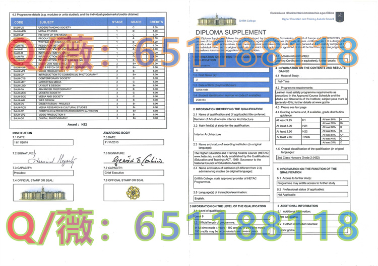 爱尔兰格里菲斯大学成绩单.jpg