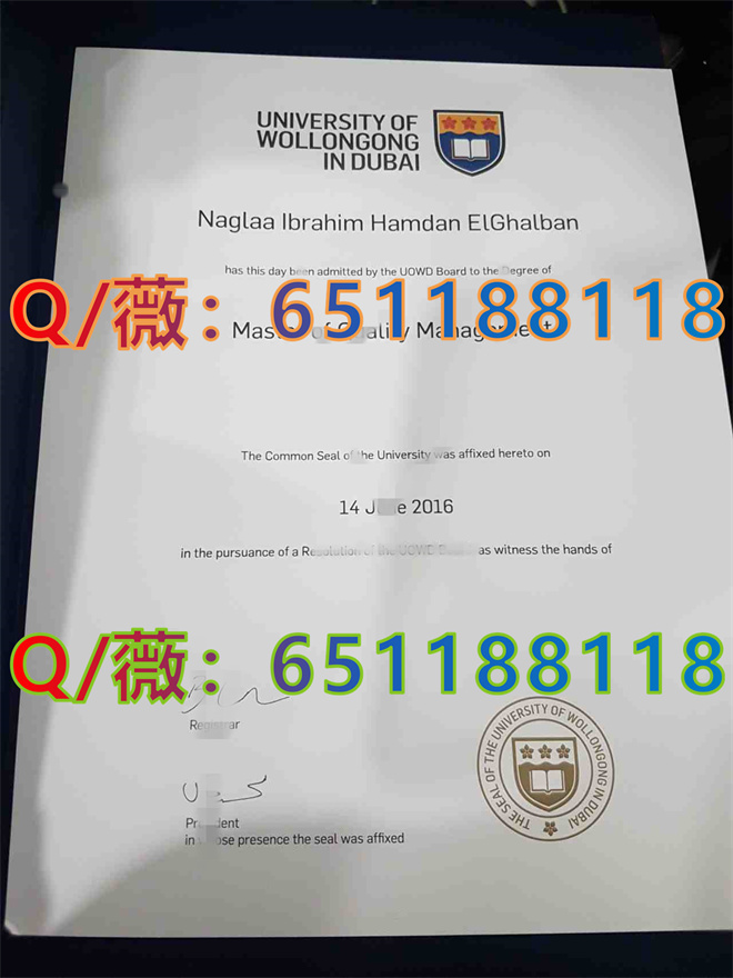 2016年卧龙岗大学毕业证_副本.jpg